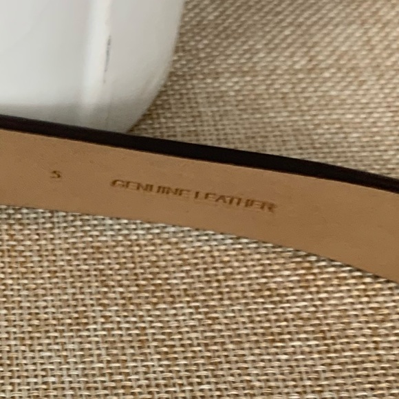 Michael Kors Leather Logo Grommet Belt. main image 6